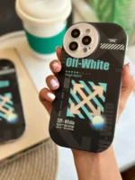 قاب Off-White لنز رینگی مشکی (کدC1321) - Image 5