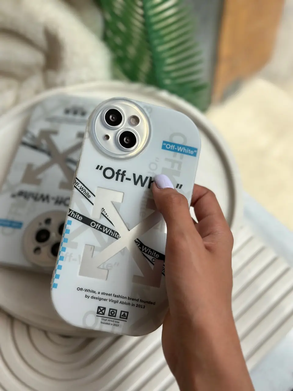 449dae قاب Off-White لنز رینگی سفید (کدC1320) - Image 1