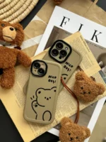 قاب Teddy bear Nice Day با آویز عروسکی (کدC1516) - Image 5