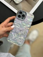 قاب PoutapCase Butterfly یخی هولوگرامی (کدC1618)