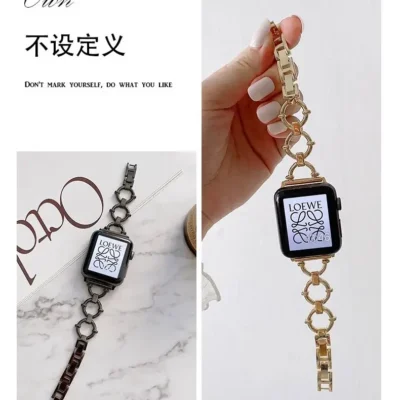 بند اپل واچ فلزی طرح رینگی Gucci design (کدw5010)