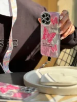 قاب Pink Butterfly (کدC1660) - Image 3