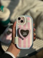 قاب Victoria's Secret با پاپ سوکت قلبی آینه ای (کدC1602) - Image 4