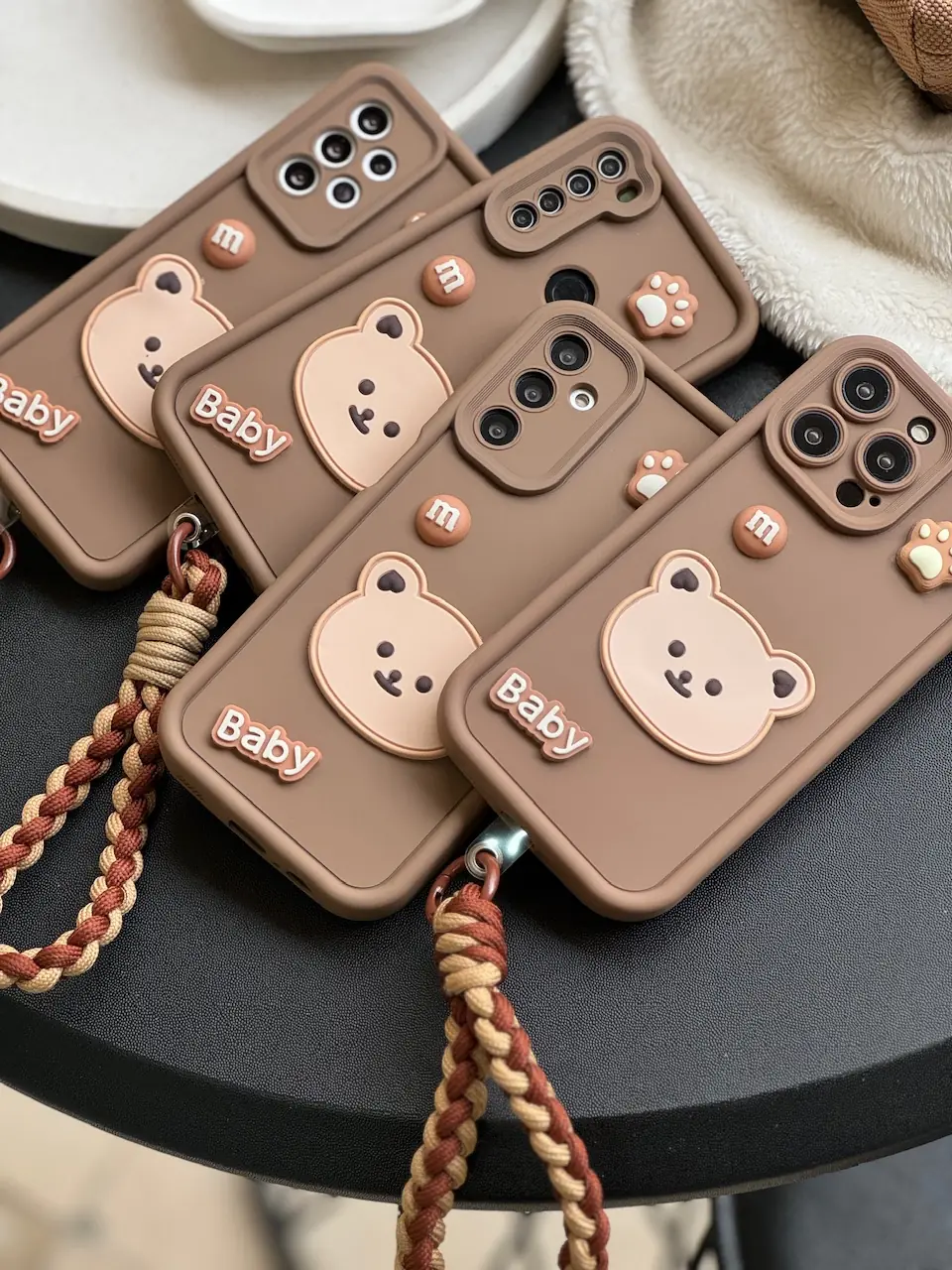 535e8e قاب Baby Bear با بند طنابی سامسونگ و شیائومی (کدC1655) - Image 1