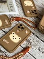 قاب Baby Bear با بند طنابی آیفون (کدC1468)
