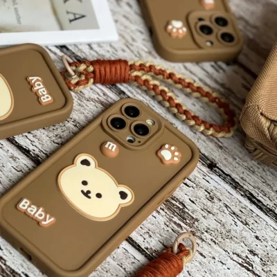 قاب Baby Bear با بند طنابی آیفون (کدC1468)