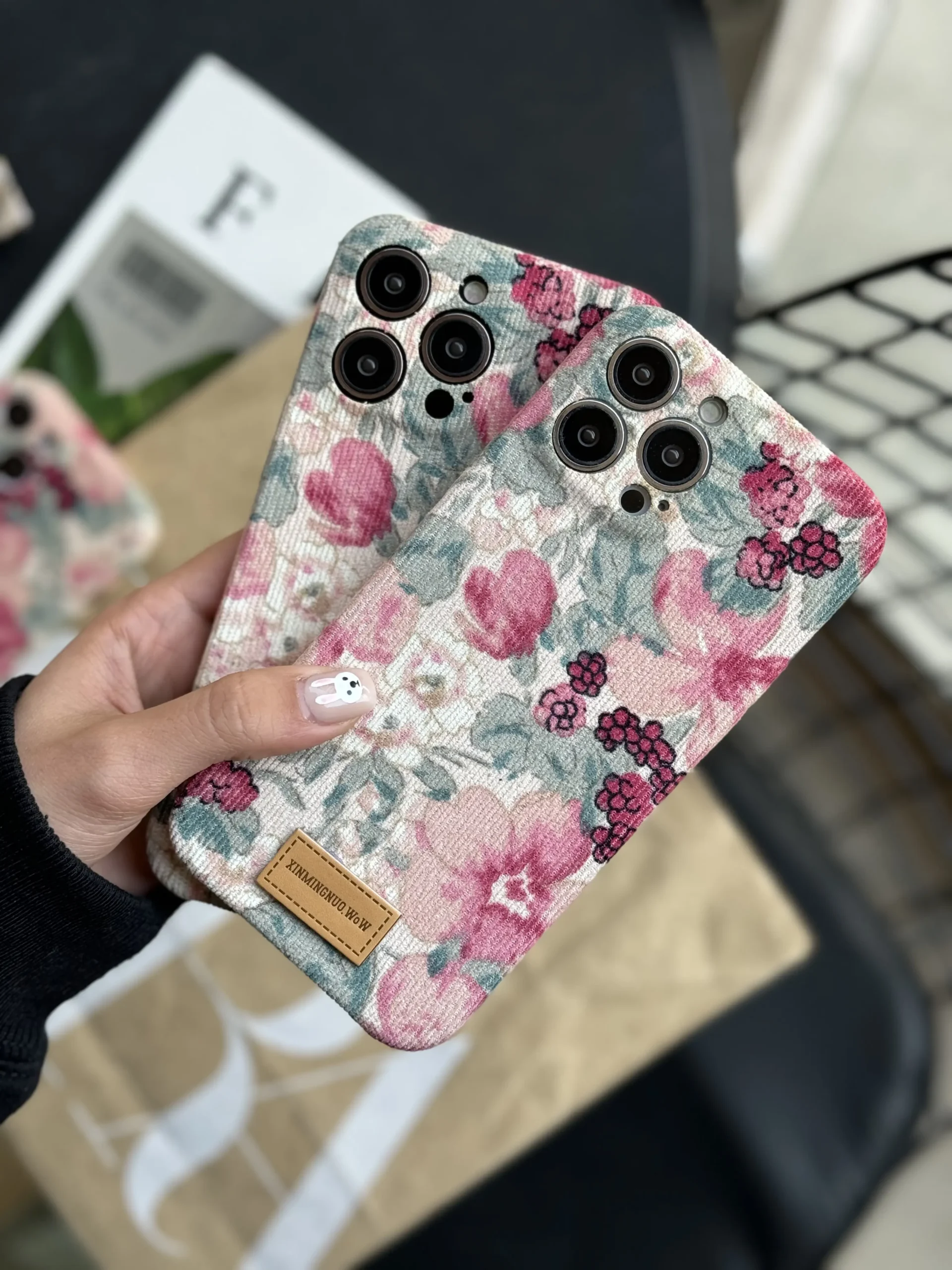 5f8890 قاب گل پارچه ای (کدC1522) - Image 1