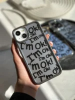 قاب I'm OK نقره ای (کدC1413) - Image 3