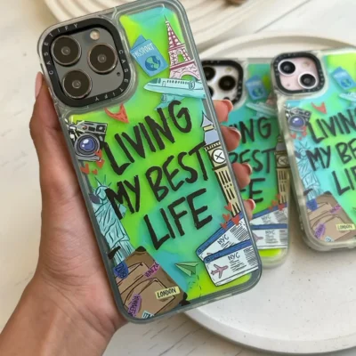 قاب آکواریومی شبرنگ Living My Best Life (کدC1314)