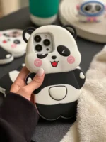 قاب Happy Panda سیلیکونی (کدC1641)