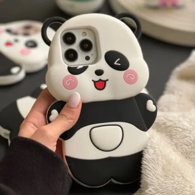 قاب Happy Panda سیلیکونی (کدC1641)