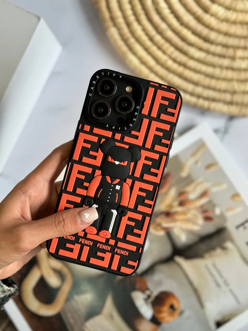 84a756 قاب FENDI سیلیکونی برجسته (کدC1475) - Image 1