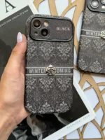 قاب Black Design گل نقره ای (کدC1762) - Image 4
