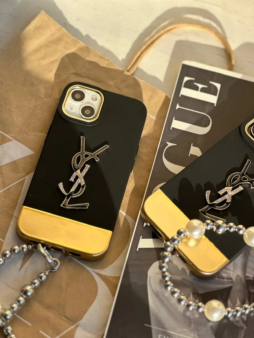 f4d50b قاب GOLD YSL با آویز (کدC1401) - Image 1