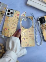 قاب نقاشی پروانه آینه ای با آویز سامسونگ و شیائومی (کدC2056) - Image 3