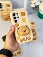 قاب Bear سیلیکونی استند شو آیفون ، سامسونگ ، شیائومی (کدC1519) - Image 8