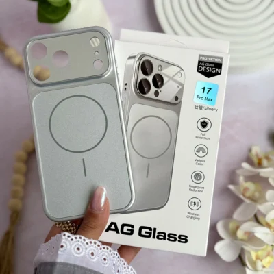قاب AG GLASS ^ نقره ای ^ (کدC2152)