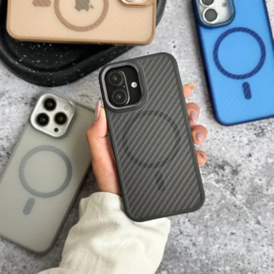 قاب Matte Mag (لنز کربن شیاردار) (کدC1991)