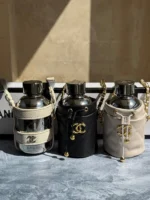بطری آب استیل شنل سری Thermos Cup با بند/کیف دوشی (کدa0271) - Image 4