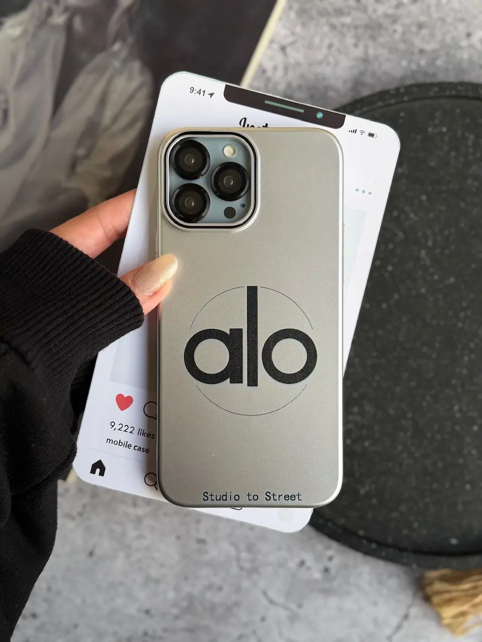 3ae1d7 قاب Silver alo آیفون و سامسونگ (کدC2183) - Image 1