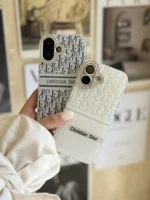 قاب White Christian Dior دور لنز نگین آیفون (کدC2076) - Image 4