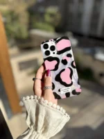 قاب پلنگی Romantic Pink آیفونی (کدC2062) - Image 10