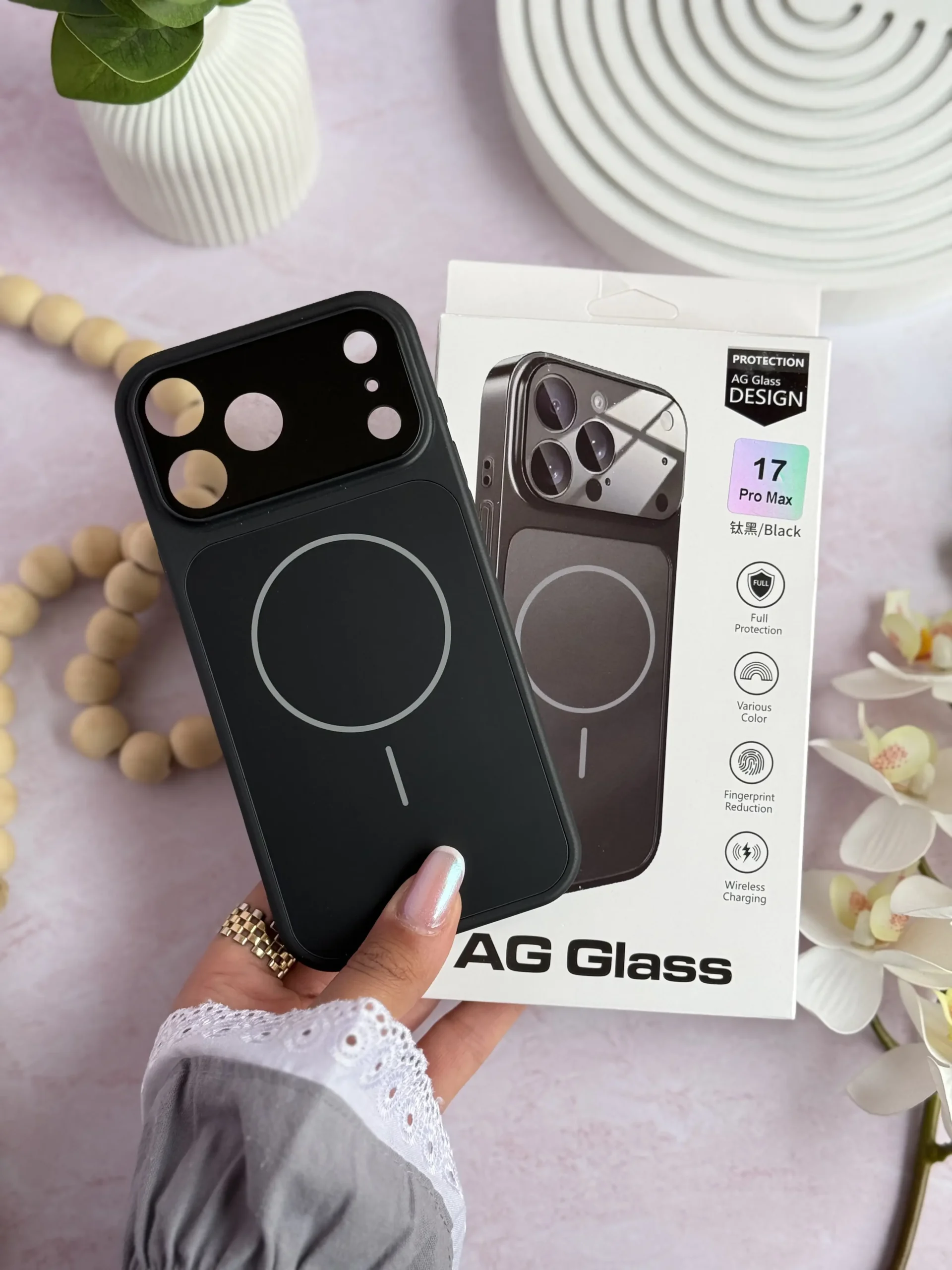 faa8c0 قاب AG GLASS ^ مشکی ^ (کدC2152) - Image 1
