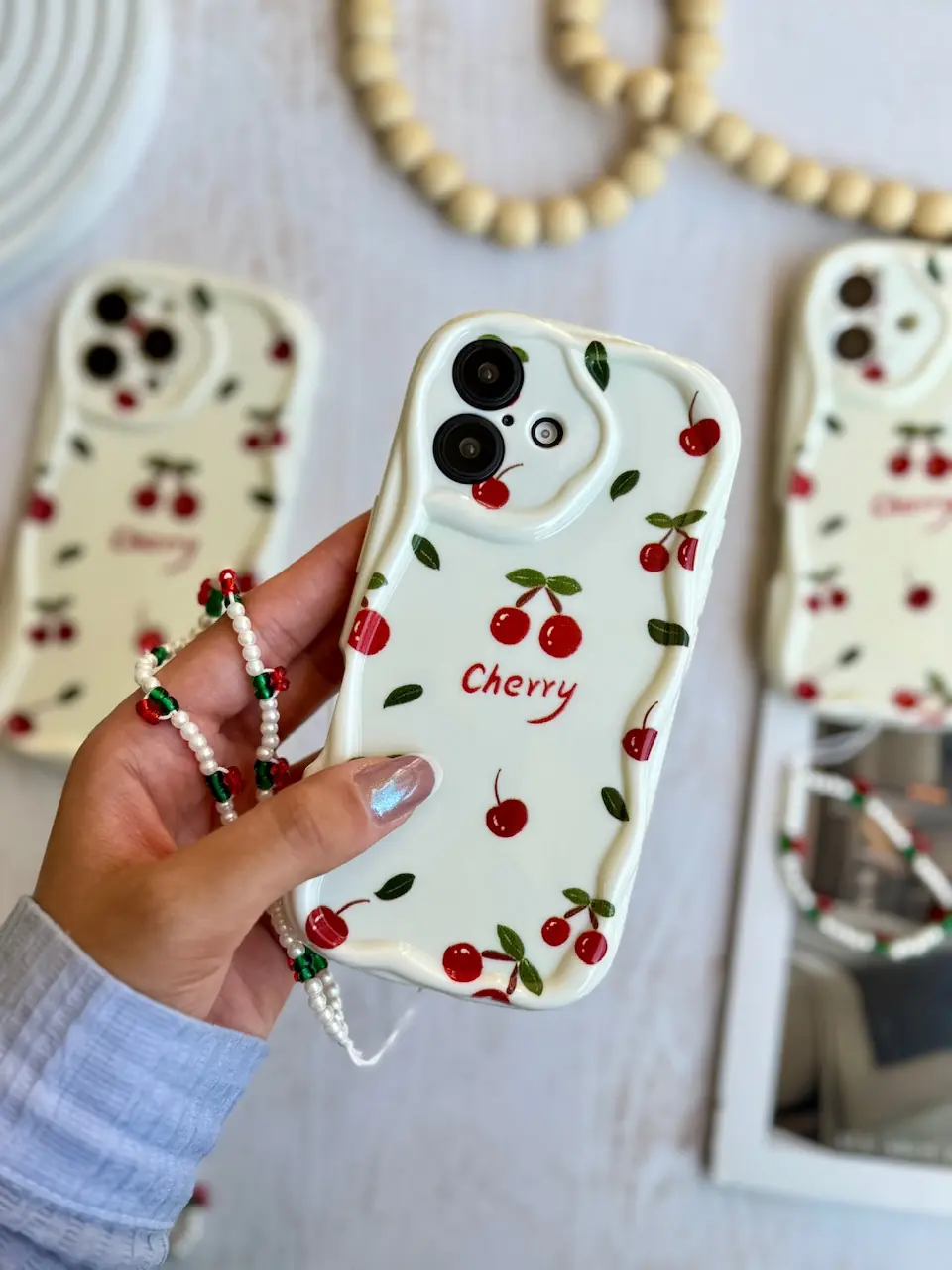 f30985 قاب Cherry با آویز آیفون ، سامسونگ ، شیائومی (کدC2044) - Image 1